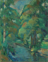 Partie an der Sarneras (Öl auf Leinwand 27x35 cm)