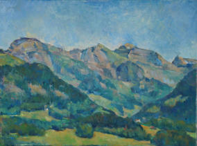 Melchtalerberge Widderfeld, Nünalphorn, Hutstock (Öl auf Leinwand 50x37 cm)